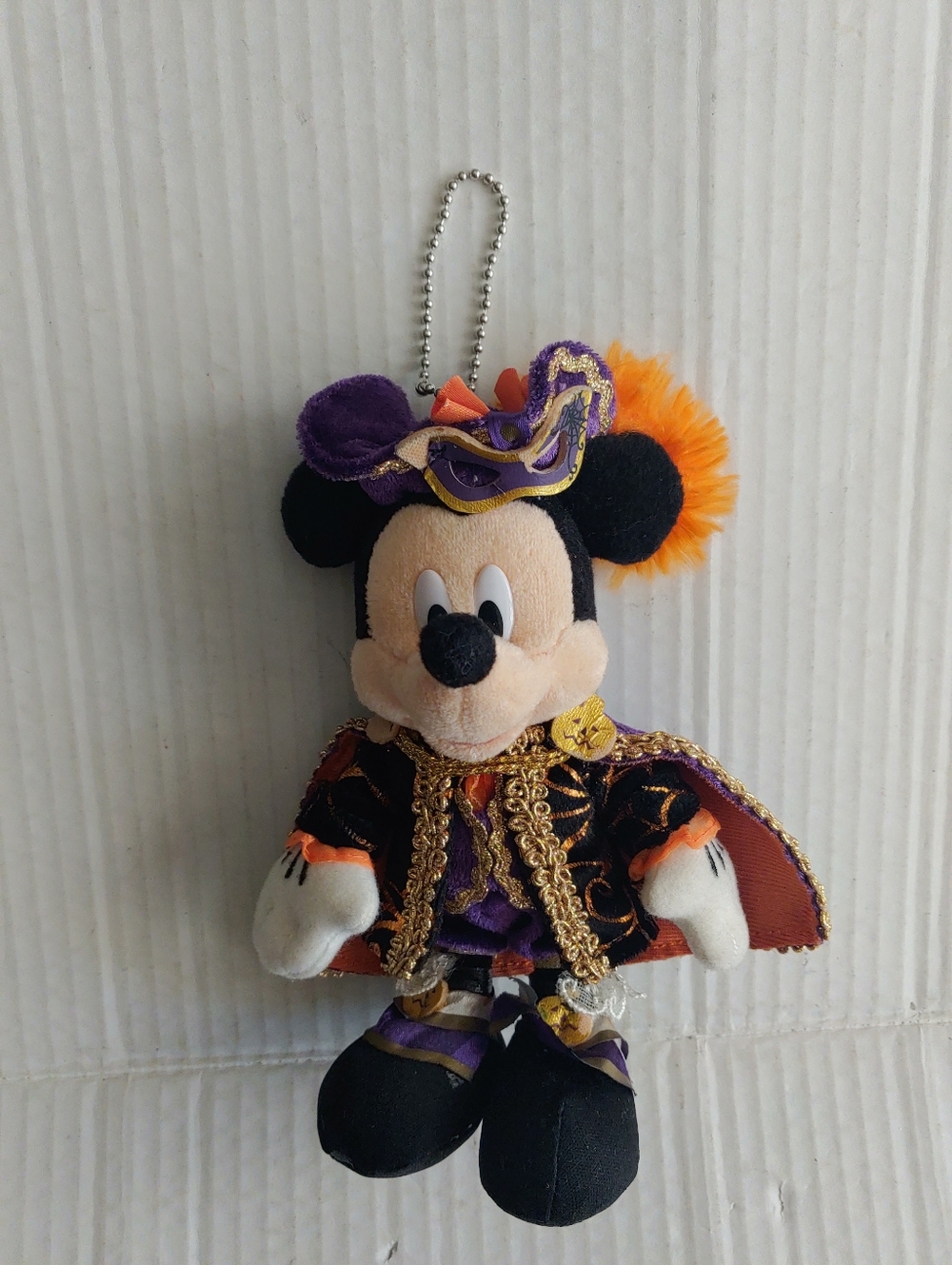 Mysterious Masquerade Mickey Mouse 7" Plush Keychain - Tokyo Disney